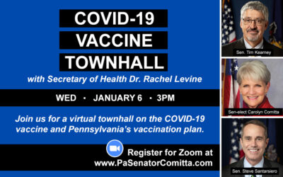 Comitta, Kearney, Santarsiero to Hold Virtual Townhall on COVID-19 Vaccine