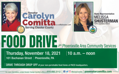 Comitta, Shusterman Hosting Food Drive in Phoenixville Nov. 18