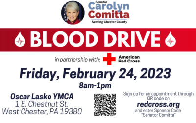 Comitta Holding Feb. 24 Blood Drive at Oscar Lasko YMCA