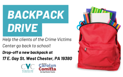 Backpack donations now being accepted for Crime Victims Center’s Back-to-School Drive